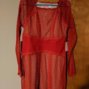 Free People - Red Lace dress